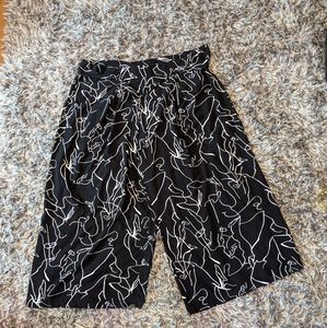 Abstract wide leg pants